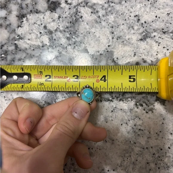 Turquoise Sterling Silver Ring - Picture 7 of 7